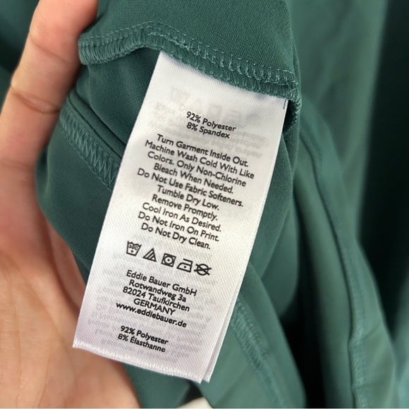 Eddie Bauer DK Evergreen Green Sleeveless Mini Dress Travel Hiking Stretch XL - Picture 4 of 7